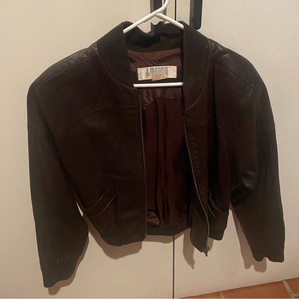 Vintage Leather Bomber, S/M